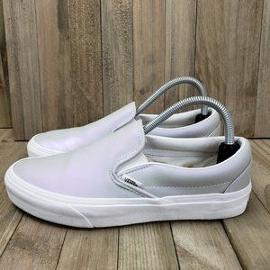 Vans Women's White Slip-On Shoes